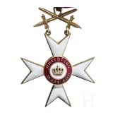 Orden der W&uuml;rttembergischen Krone, Ritterkreuz mit Schwertern