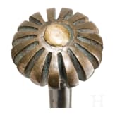 A Hungarian bronze mace, 17th century