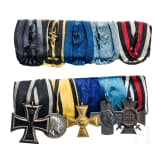Ordensschnalle mit dem Kreuz f&uuml;r Verdienste um das Milit&auml;r-Brieftaubenwesen 1917