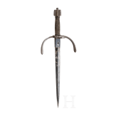 A German, probably Saxon, left-handed dagger, circa 1600