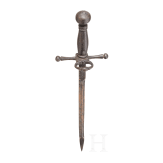 A German left-hand dagger with armour piercing blade, ca. 1600