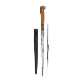 A French dagger with scabbard, 1st half of the 17th century