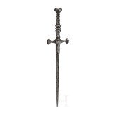 A German iron stiletto, mid-17th century