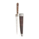 A silver-mounted Italian dagger knife, circa 1780