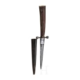 Hunting knife with carved handle by Lebrecht Schulz in Meiningen, around 1820