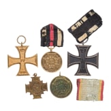 F&uuml;nf Auszeichnungen, deutsch 1870 - 1887