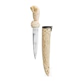 A walrus ivory mounted dagger, Pawlowo, ca. 1910