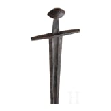 A German medieval sword with Brazil nut pommel, 13th century
