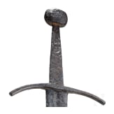 A German hand-and-a-half sword, mid 14th century