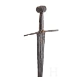 A German hand-and-a-half sword, circa 1400