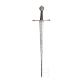 A short German hand-and-half thrusting sword (estoc), first half of the 15th century
