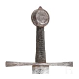 A short German hand-and-half thrusting sword (estoc), first half of the 15th century