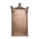 Robert Wilhelm Bunsen - Bronzetafel der Universit&auml;t Heidelberg, datiert 1881