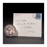 Robert Wilhelm Bunsen - Silbermedaille des Institut de France, datiert 1882