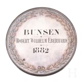 Robert Wilhelm Bunsen - Silbermedaille des Institut de France, datiert 1882