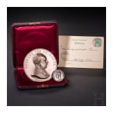 Robert Wilhelm Bunsen - Helmholtz-Medaille der Preu&szlig;ischen Akademie der Wissenschaften, verliehen 1892, und Rudberg-Medaille