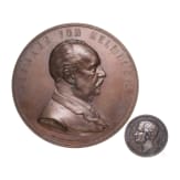 Robert Wilhelm Bunsen - Helmholtz-Medaille der Preu&szlig;ischen Akademie der Wissenschaften, verliehen 1892, und Rudberg-Medaille