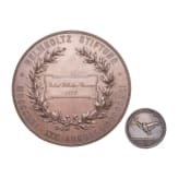 Robert Wilhelm Bunsen - Helmholtz-Medaille der Preu&szlig;ischen Akademie der Wissenschaften, verliehen 1892, und Rudberg-Medaille