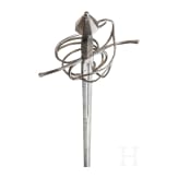 A heavy German military cavalry rapier, circa 1600