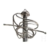 A heavy German military cavalry rapier, circa 1600