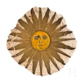 Sonnensymbol &bdquo;Sol de Mayo" aus s&uuml;damerikanischer Flagge, 19./20. Jhdt.