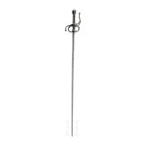 A Dutch or English rapier with silver-inlaid hilt, circa 1610