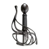 A Dutch or English rapier with silver-inlaid hilt, circa 1610