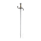A heavy campaign sword by Peter Munch of Solingen, dated 1643