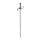 A heavy campaign sword by Peter Munch of Solingen, dated 1643