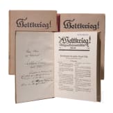 Tsar Ferdinand I of Bulgaria &ndash; autograph and letter of referral (1926) and a Lettow-V. autograph (1925)