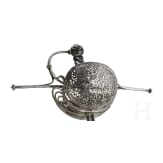 An Italian cup-hilted rapier with openwork guard, mid 17th century
