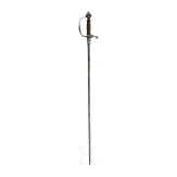 A chiseled smallsword by Jasper Bongen in Solingen, ca. 1660
