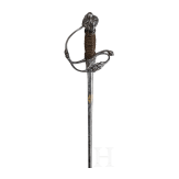 A chiseled smallsword by Jasper Bongen in Solingen, ca. 1660