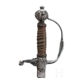 A chiseled smallsword by Jasper Bongen in Solingen, ca. 1660