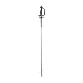 A Brescian smallsword with chiselled hilt, circa 1690/1700