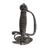 A Brescian smallsword with chiselled hilt, circa 1690/1700