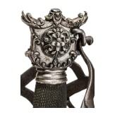 A significant Italian silver-mounted officer's schiavona with Prussian sword blade, 17th/18th century