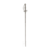 A silver-mounted German small-sword, circa 1720