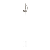 A silver-mounted German small-sword, circa 1720