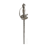 A silver-mounted German small-sword, circa 1720