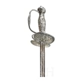 A silver-mounted German small-sword, circa 1720