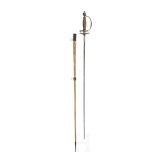 A French smallsword with scabbard, ca. 1720