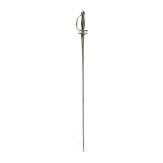A fine French smallsword with chiselled hilt, circa 1730