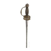 A fine French smallsword with chiselled hilt, circa 1730