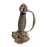 A fine French smallsword with chiselled hilt, circa 1730