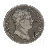 M&uuml;nze mit Bonaparte-Portrait, Consulat (1799 - 1804)