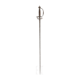 A German small-sword with chiselled hilt, circa 1740
