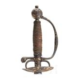A German small-sword with chiselled hilt, circa 1740