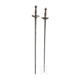 Two German officer's swords, mid 18th century