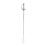 A silver mounted French officer's smallsword, ca. 1760